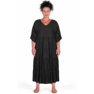City Chic Women’s Plus Size Dress – Jenna Casual(Black)