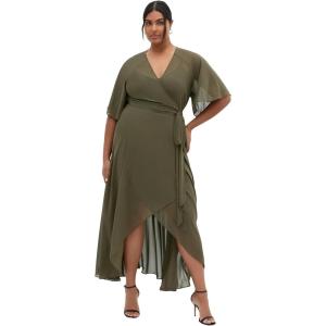 City Chic Women’s Plus Size Dress – Lovers Lane(Green Forest)