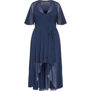 City Chic Women’s Plus Size Dress – Lovers Lane(Navy)