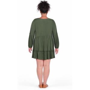 City Chic Women’s Plus Size Dress – Mira Mini(Khaki)
