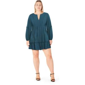 City Chic Women’s Plus Size Dress – Mira Mini(Teal)