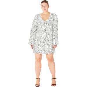 City Chic Women’s Plus Size Dress – Paislee(Silver)