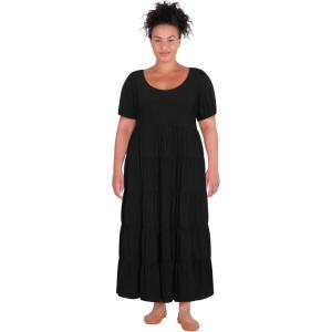 City Chic Women’s Plus Size Dress – Sierra Plain(Black)