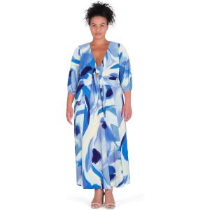 City Chic Women’s Plus Size Dress – Twist Tie Print(Print)