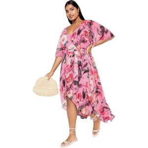 City Chic Women’s Plus Size Dress-Lovers Lane Print(Lovers Lane)