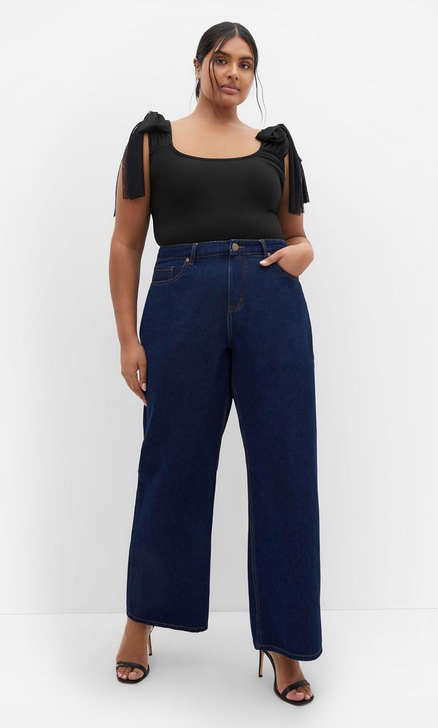 image:imageCity Chic Plus Size Selina Black BodysuitBlack