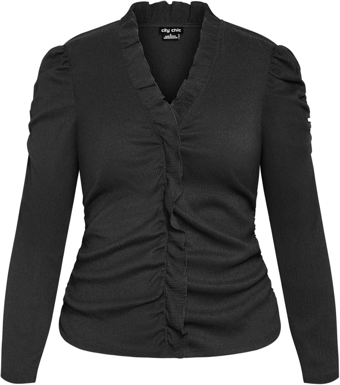 image:imageCity Chic Plus Size Top Anika TopBlack