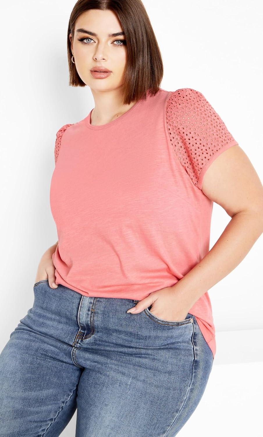 image:imageCity Chic Plus Size Top Linny TopFlamingo