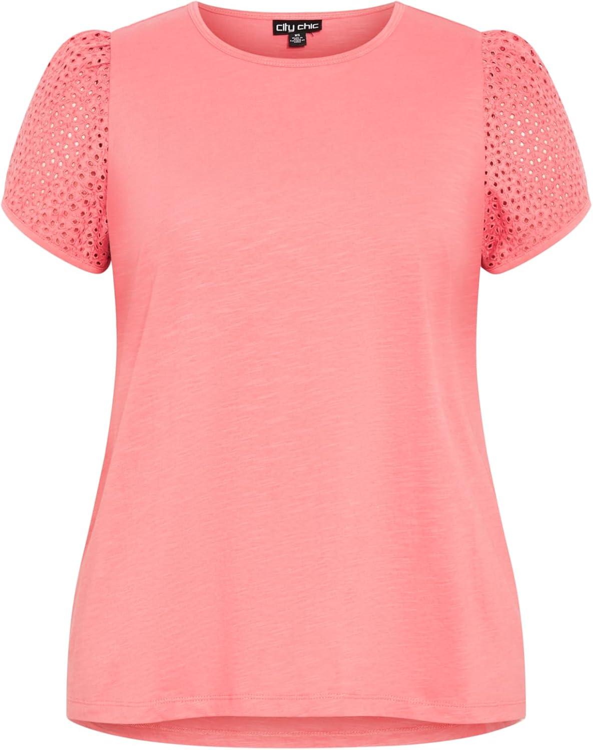 image:imageCity Chic Plus Size Top Linny TopFlamingo