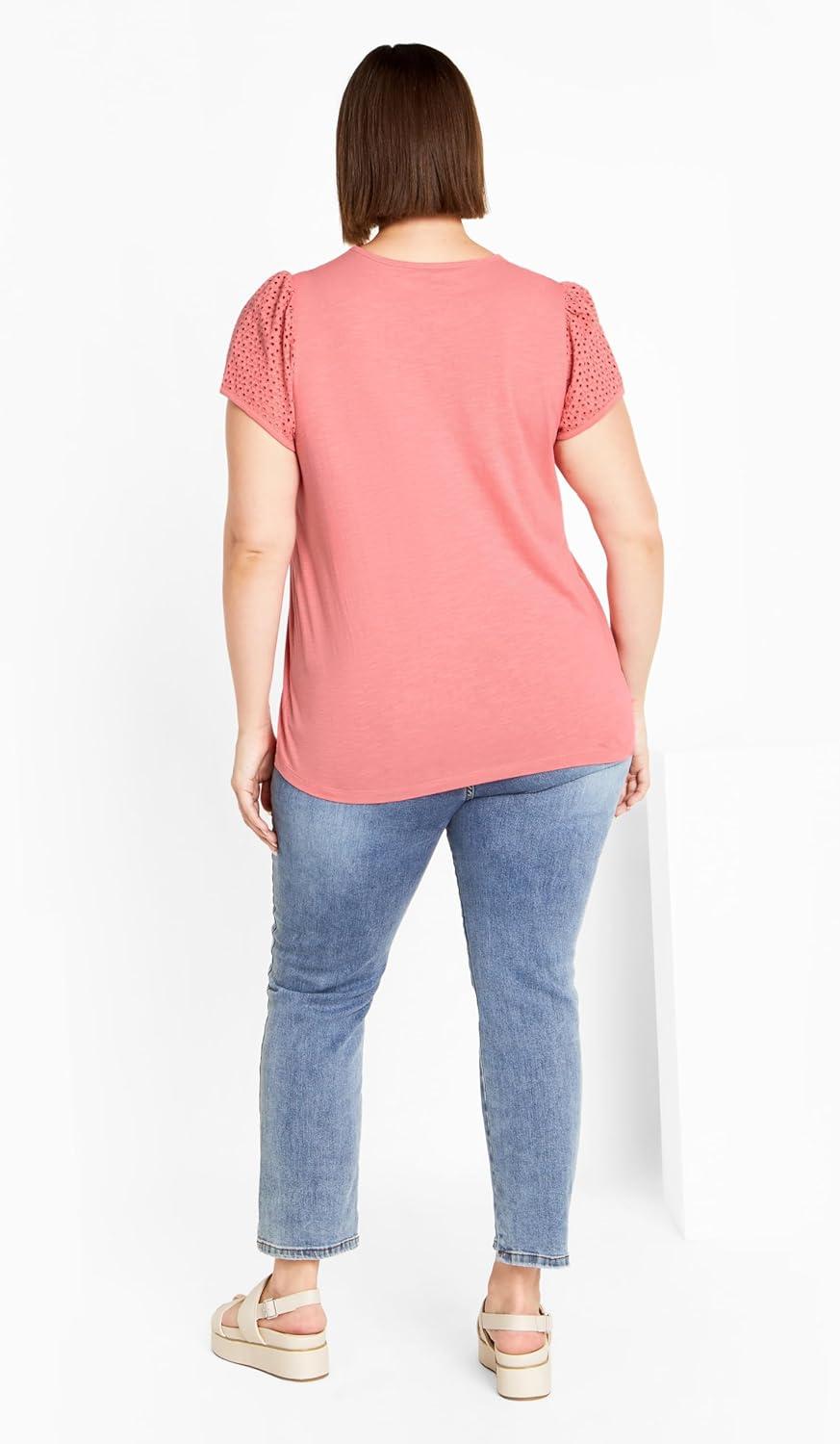 image:imageCity Chic Plus Size Top Linny TopFlamingo