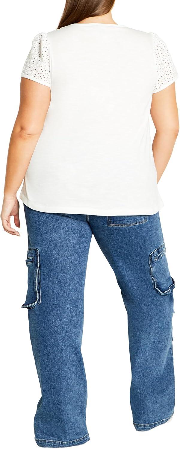 image:imageCity Chic Plus Size Top Linny TopWhite