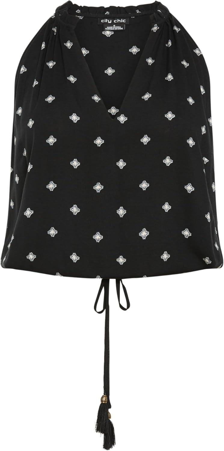 image:imageCity Chic Plus Size Top Sky TopBlk Wild Love