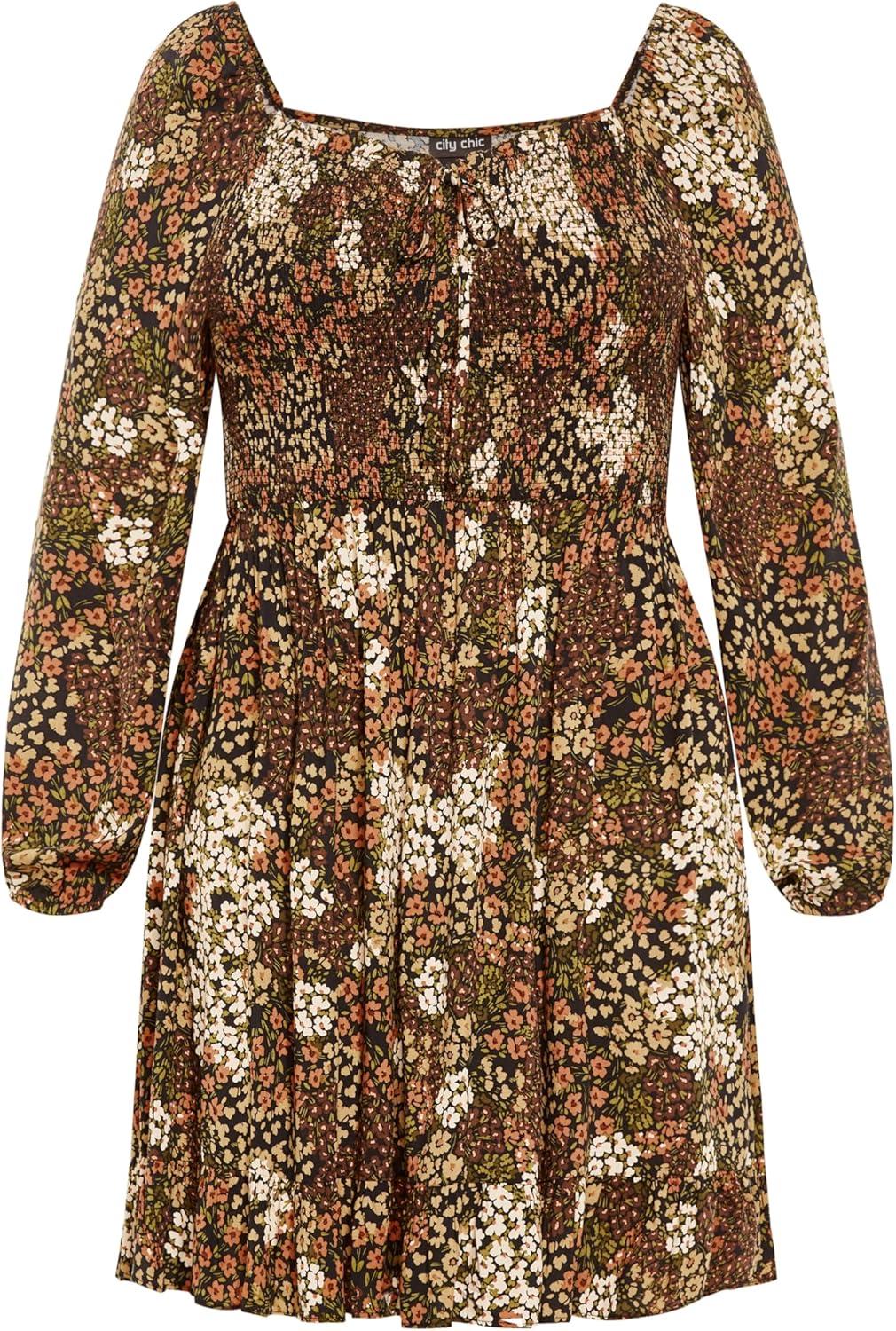 image:imageCity Chic Womens City Chic Plus Size Dress TillyUnderground Ditsy