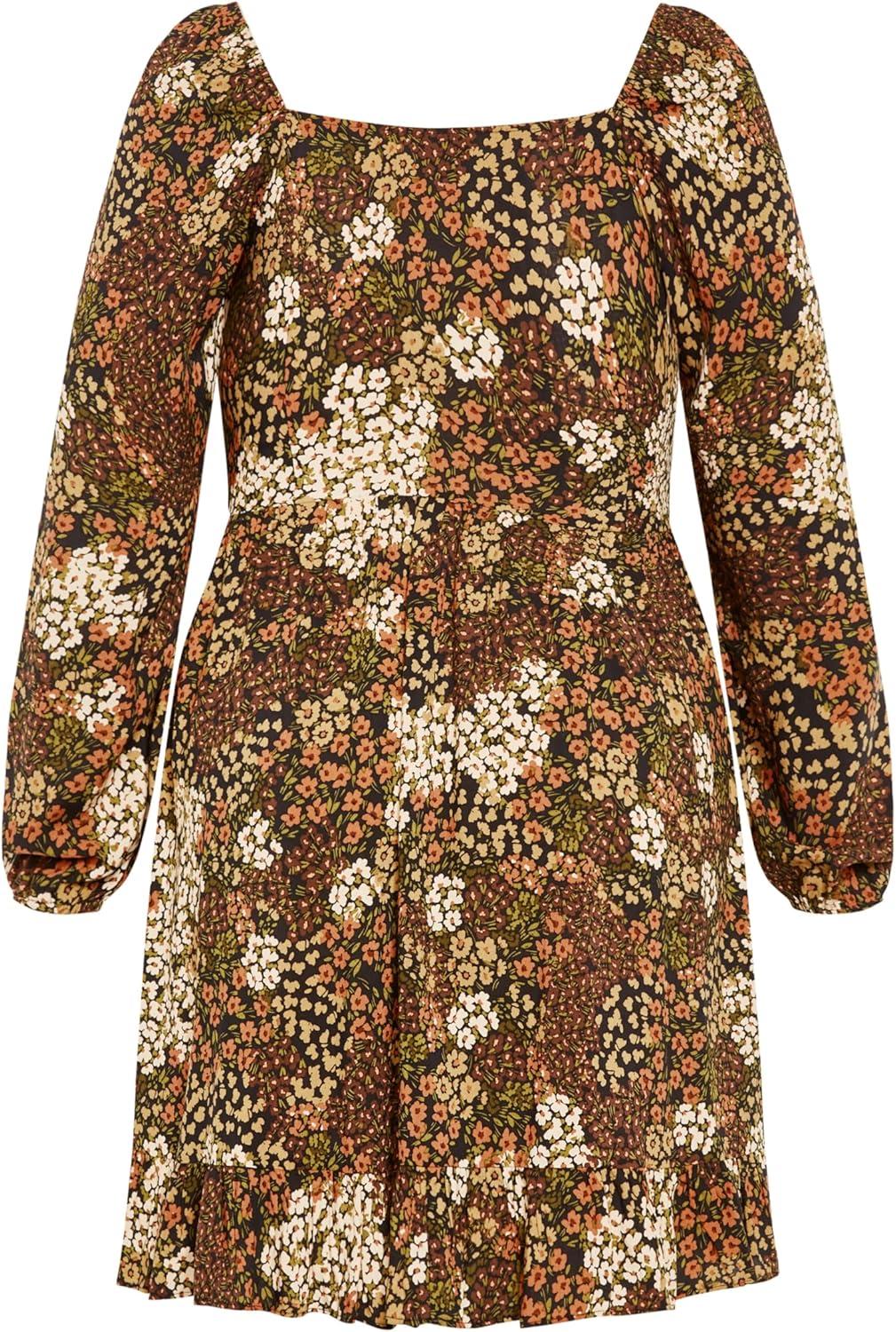 image:imageCity Chic Womens City Chic Plus Size Dress TillyUnderground Ditsy