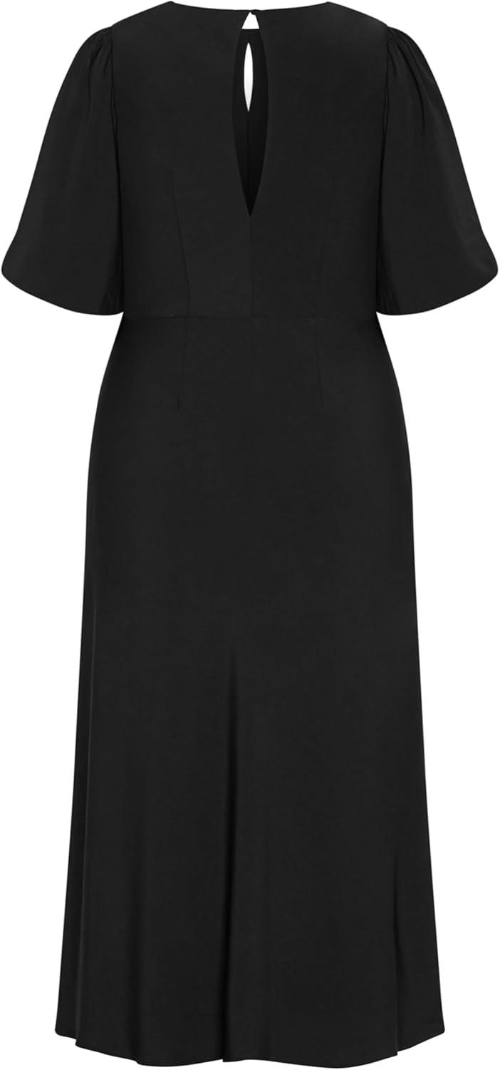 image:imageCity Chic Womens Cocktail Dress INES Puff TwistBlack