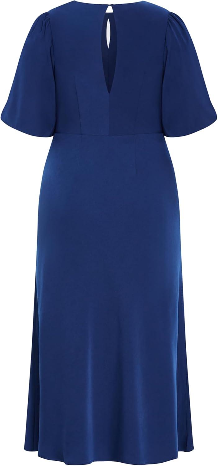 image:imageCity Chic Womens Cocktail Dress INES Puff TwistDeep Ocean