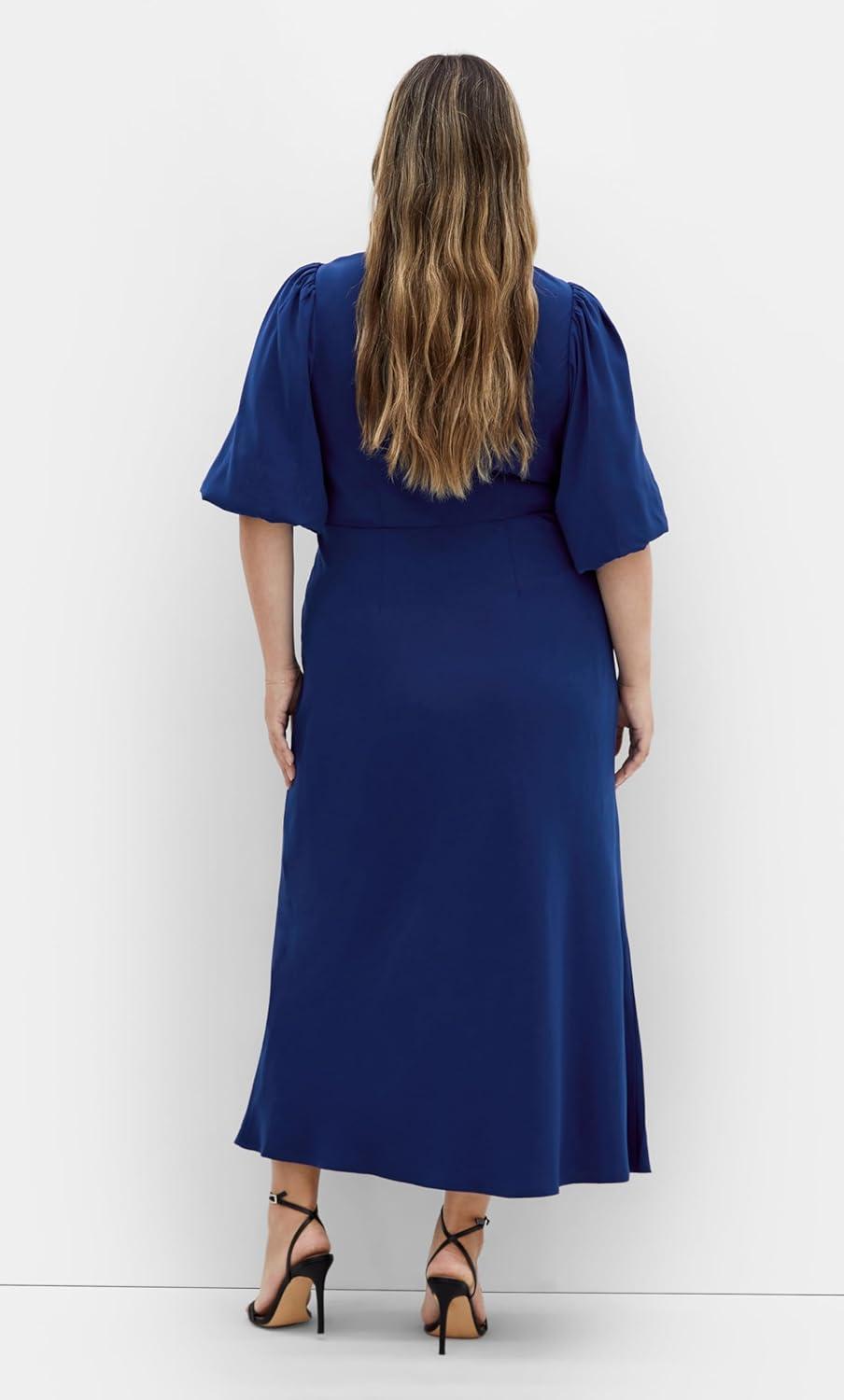 image:imageCity Chic Womens Cocktail Dress INES Puff TwistDeep Ocean