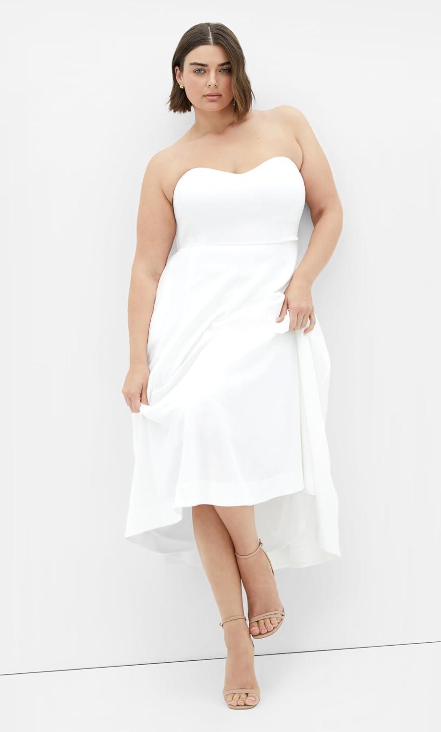 image:imageCity Chic Womens Cocktail DressSweet FlareIvory