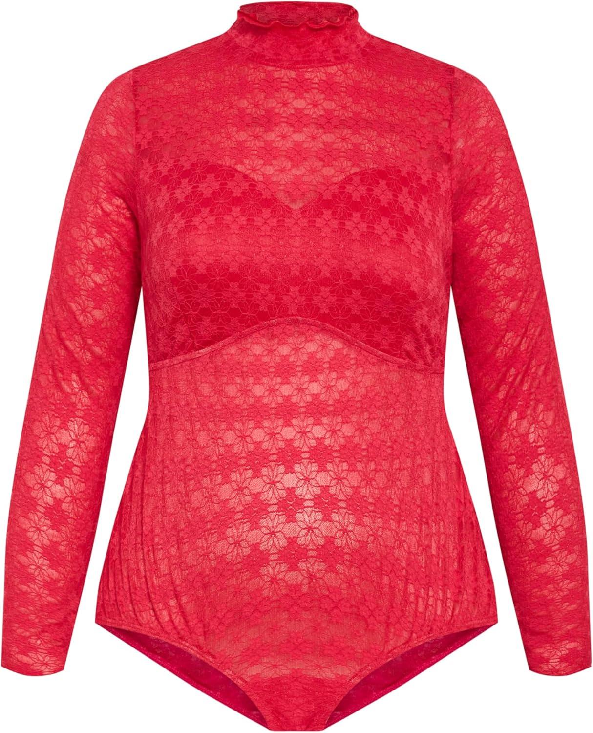 image:imageCity Chic Womens Plus Size Bodysuit ConstancePop Pink