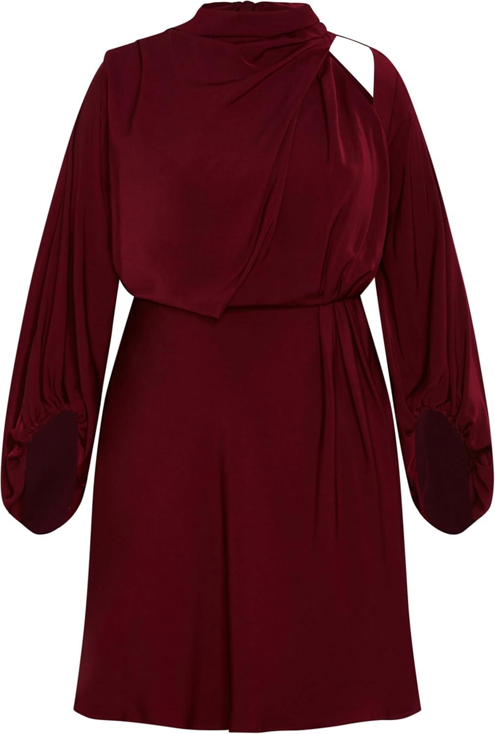 image:imageCity Chic Womens Plus Size Cocktail Dress Jaylee MiniPlum