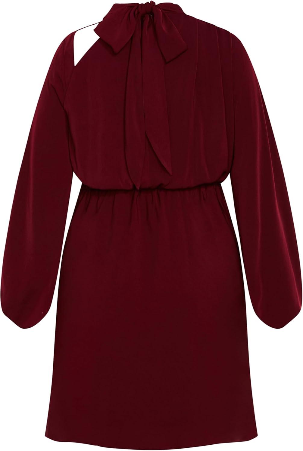 image:imageCity Chic Womens Plus Size Cocktail Dress Jaylee MiniPlum