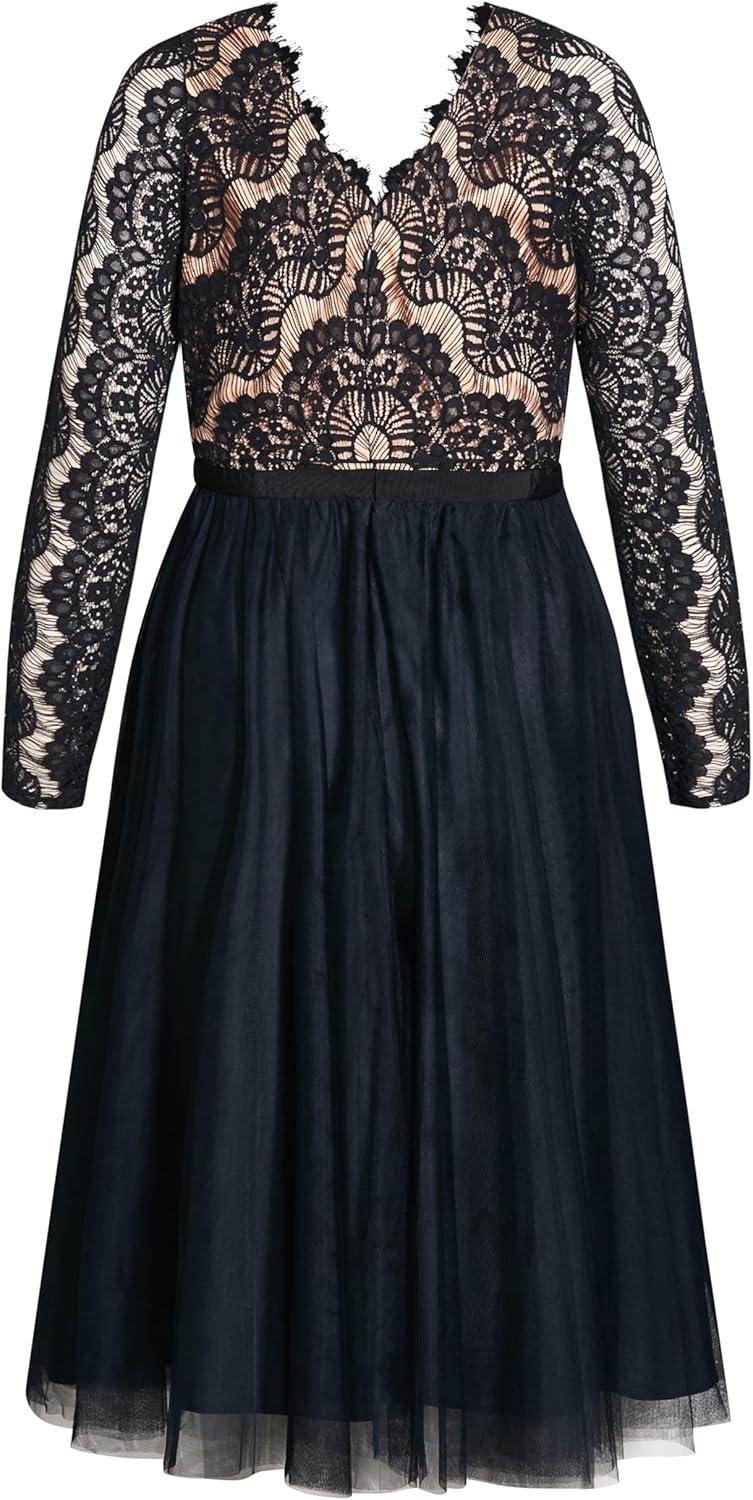 image:imageCity Chic Womens Plus Size Cocktail Dress Rare BeautyNavy