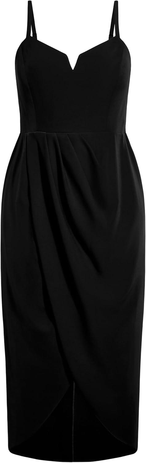 image:imageCity Chic Womens Plus Size Cocktail Dress Sassy VBlack
