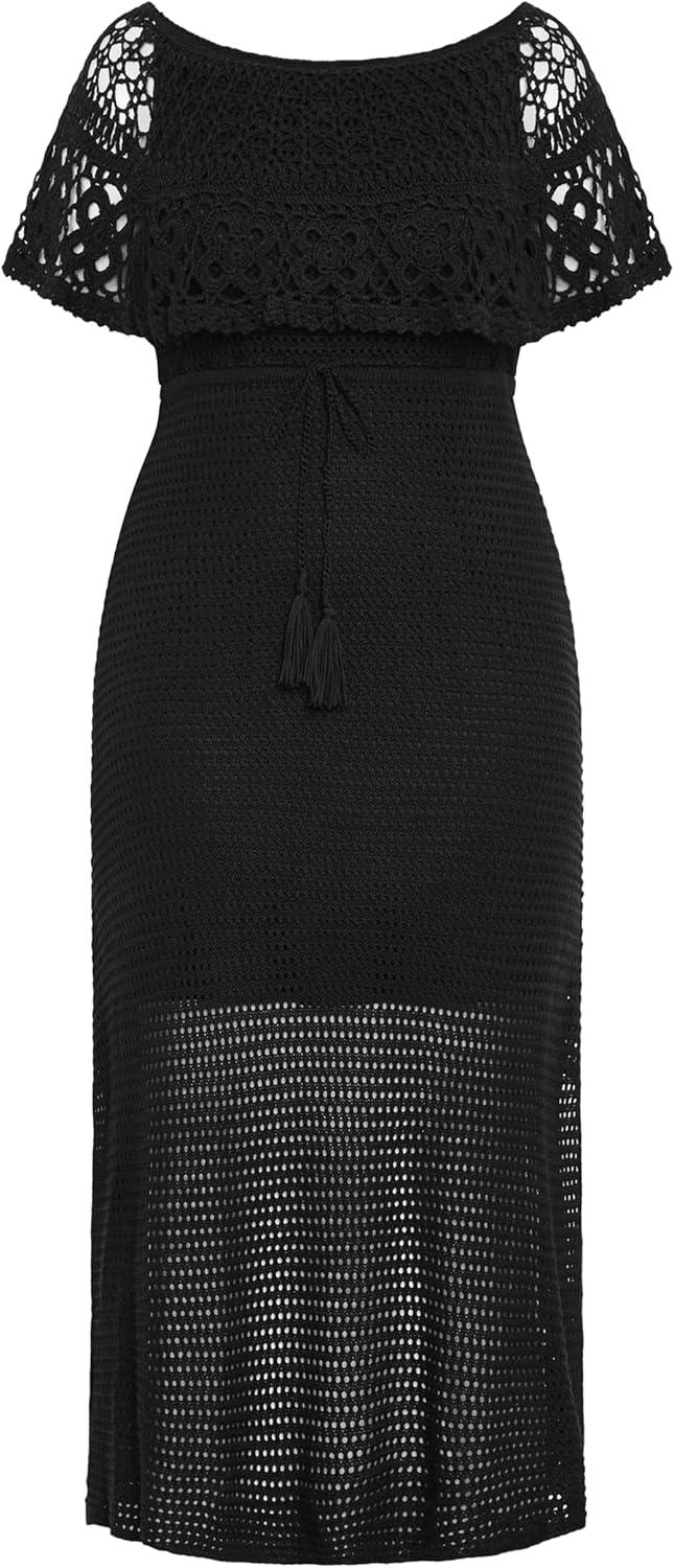 image:imageCity Chic Womens Plus Size Dress Callie CrochetBlack