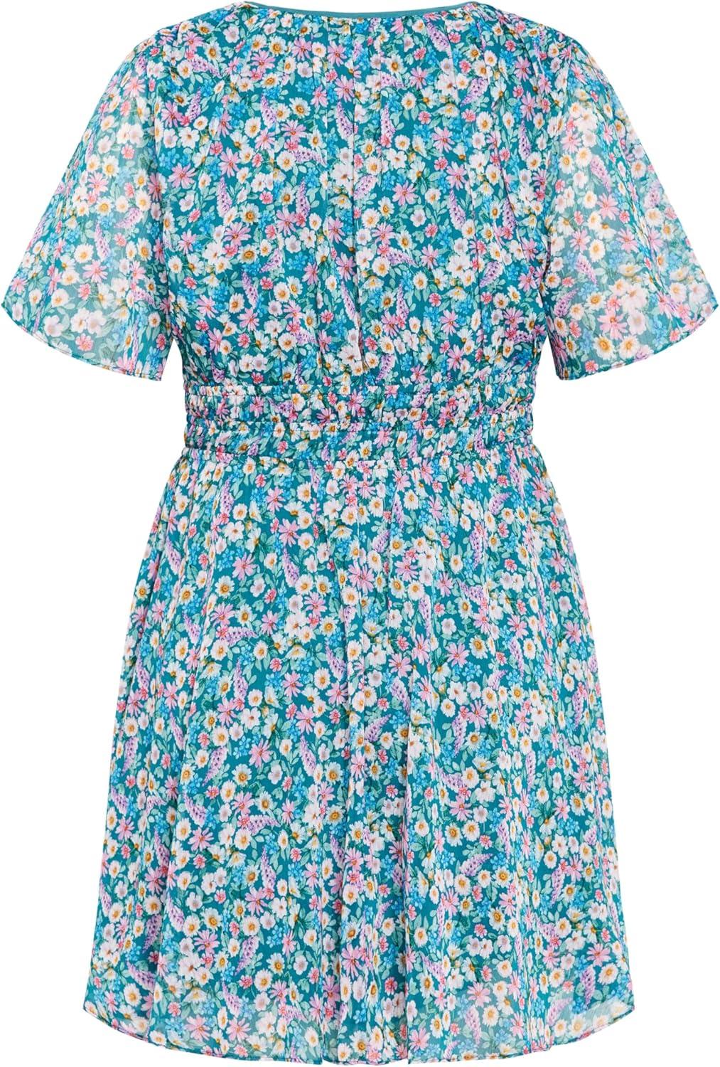 image:imageCity Chic Womens Plus Size Dress Cara PrintDitsy Swirl