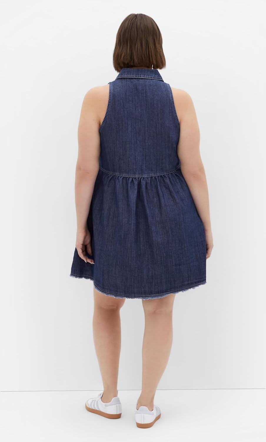 image:imageCity Chic Womens Plus Size Dress Dulce SleevelessMid Denim