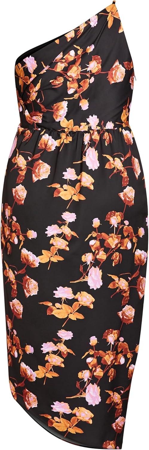 image:imageCity Chic Womens Plus Size Dress FlarePrint