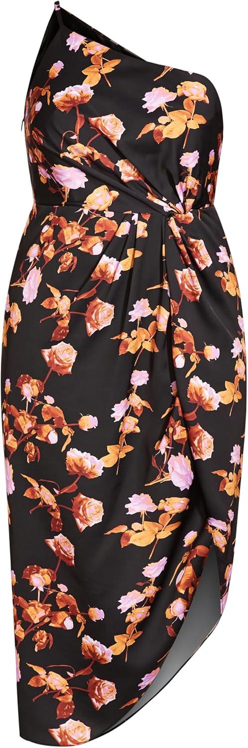 image:imageCity Chic Womens Plus Size Dress FlarePrint