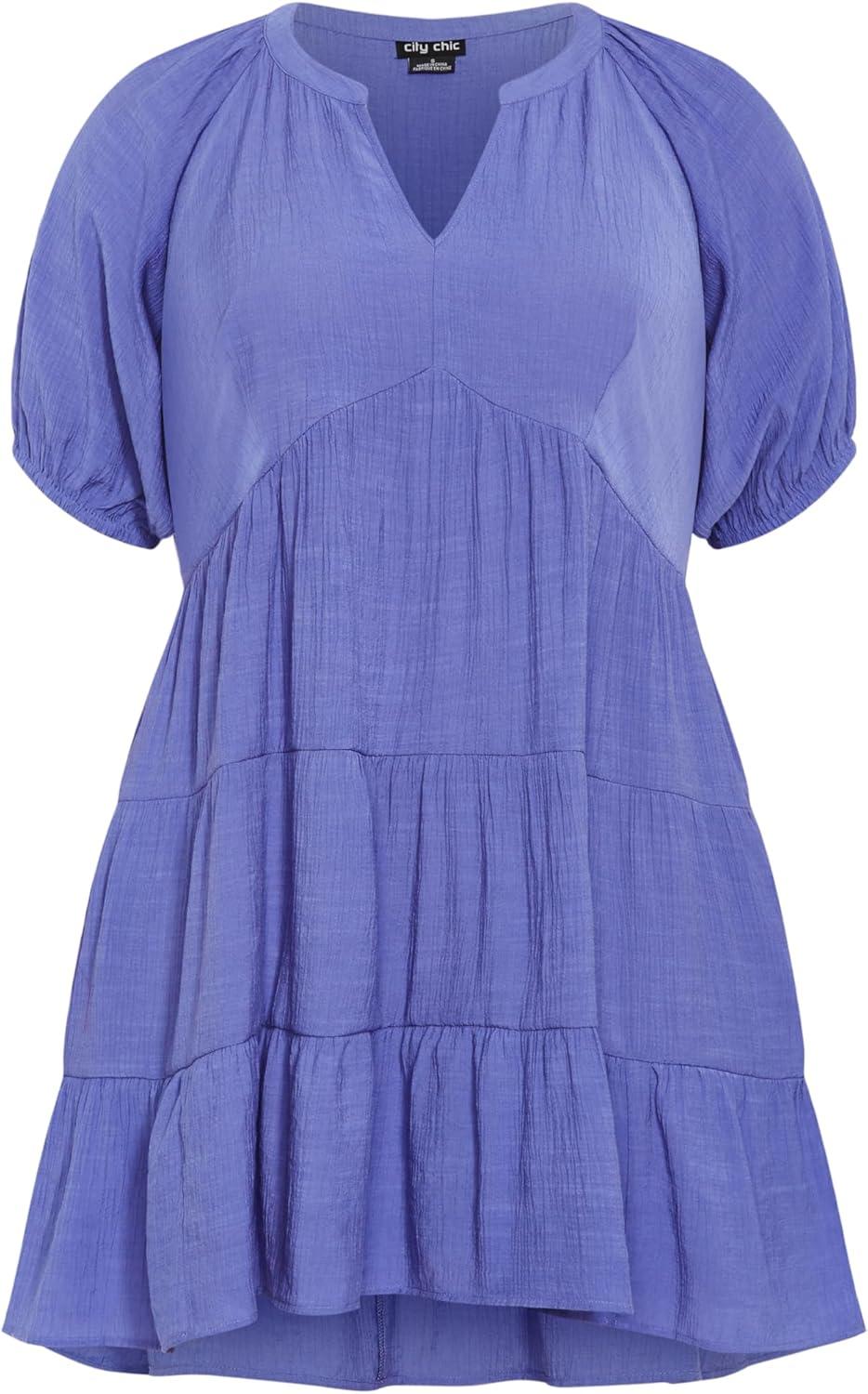 image:imageCity Chic Womens Plus Size Dress KaraAmethyst