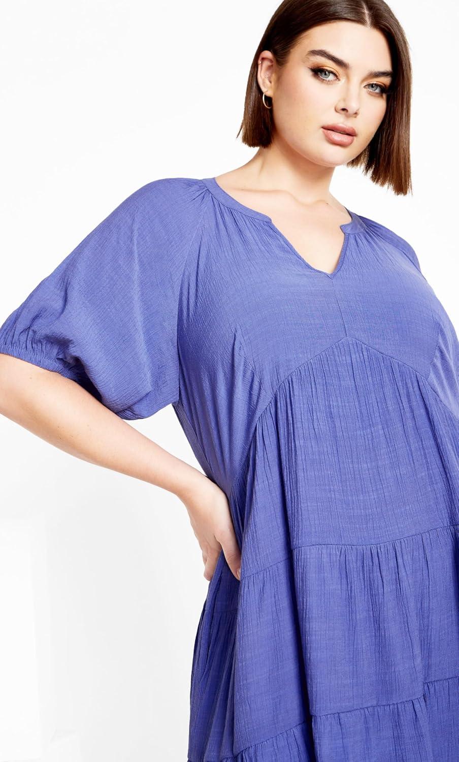 image:imageCity Chic Womens Plus Size Dress KaraAmethyst