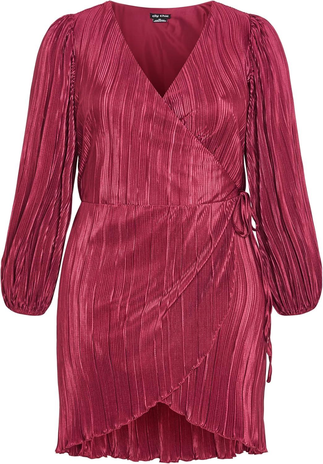 image:imageCity Chic Womens Plus Size Dress KiraPlum