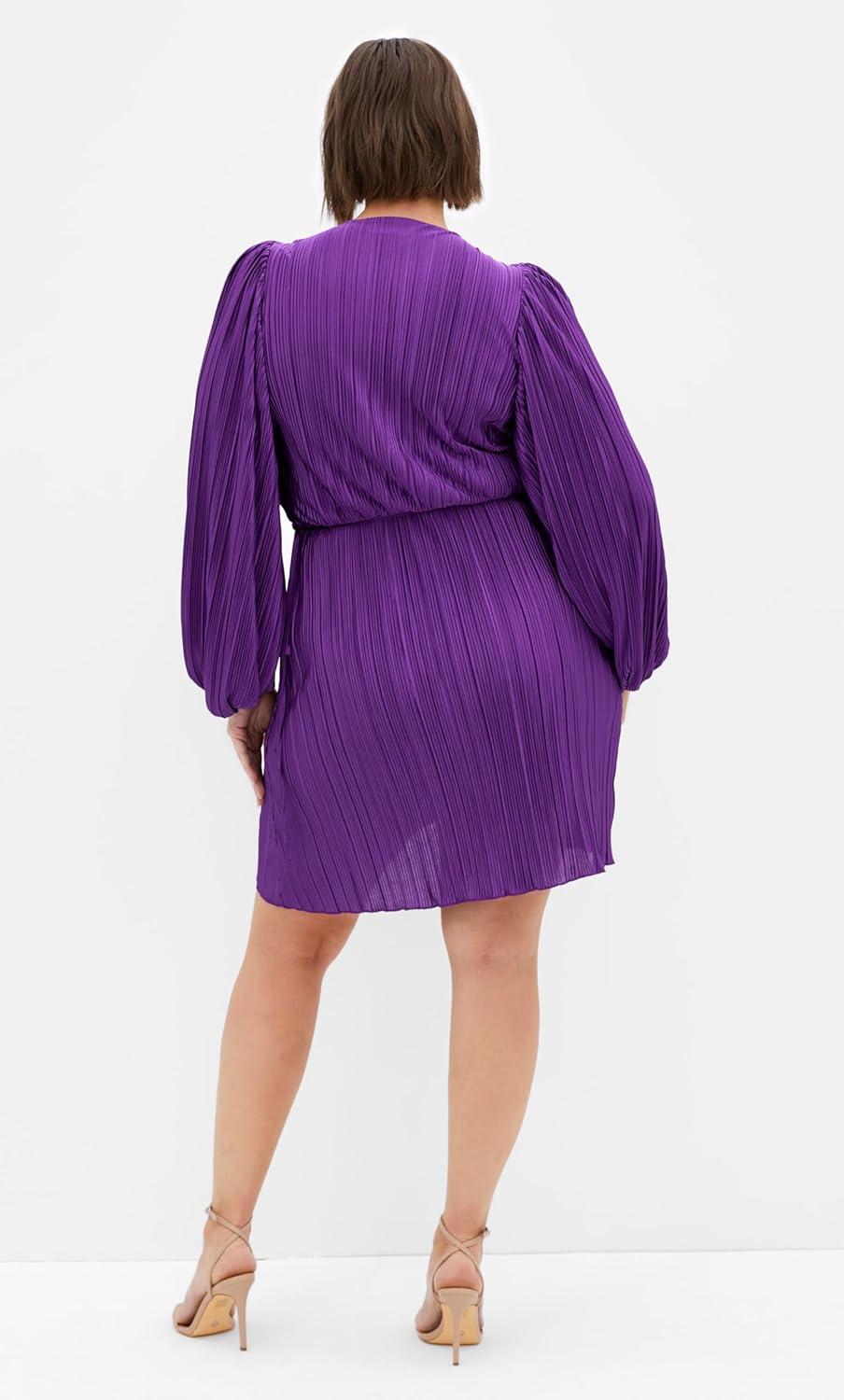 image:imageCity Chic Womens Plus Size Dress KiraRoyal Purple