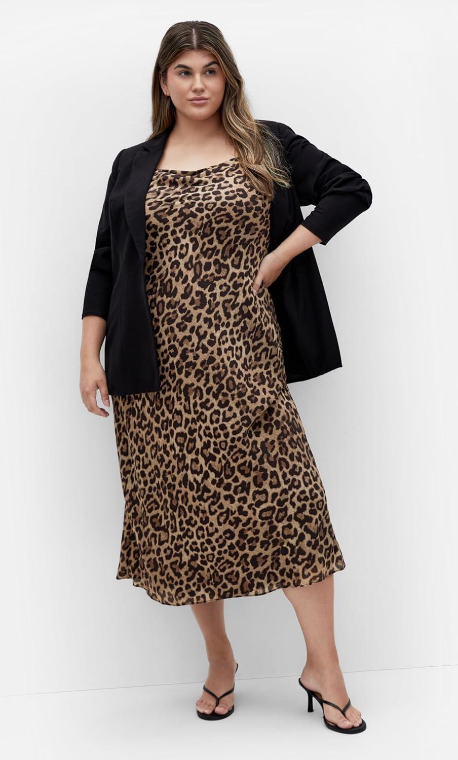 image:imageCity Chic Womens Plus Size Dress Kyra PrintLeopard Prt