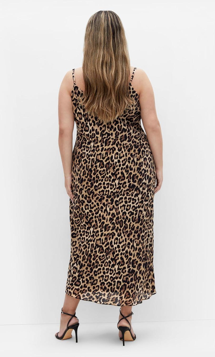 image:imageCity Chic Womens Plus Size Dress Kyra PrintLeopard Prt