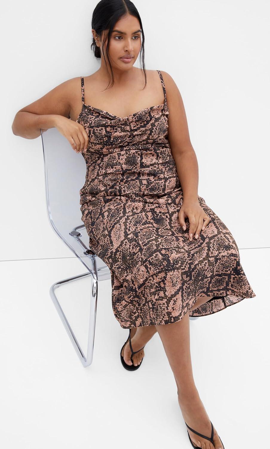 image:imageCity Chic Womens Plus Size Dress Kyra PrintSnake