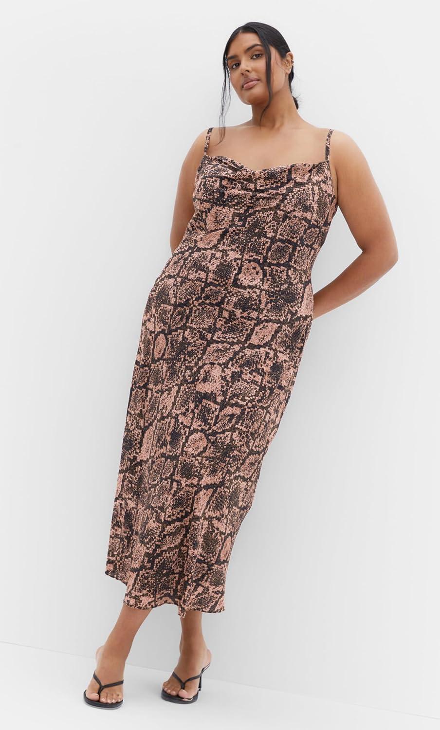 image:imageCity Chic Womens Plus Size Dress Kyra PrintSnake