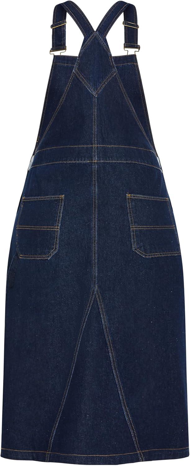 image:imageCity Chic Womens Plus Size Dress Pinafore MidiDark Denim