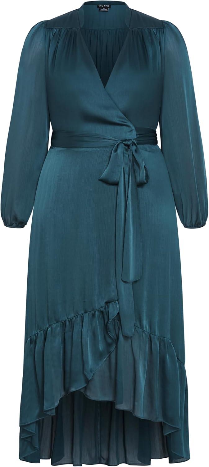 image:imageCity Chic Womens Plus Size Dress Rylie Love MaxiTeal