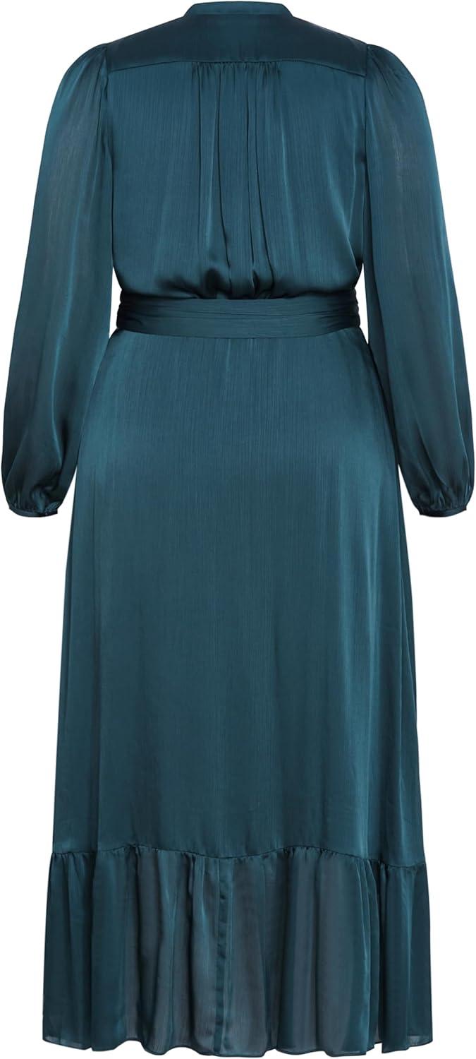 image:imageCity Chic Womens Plus Size Dress Rylie Love MaxiTeal
