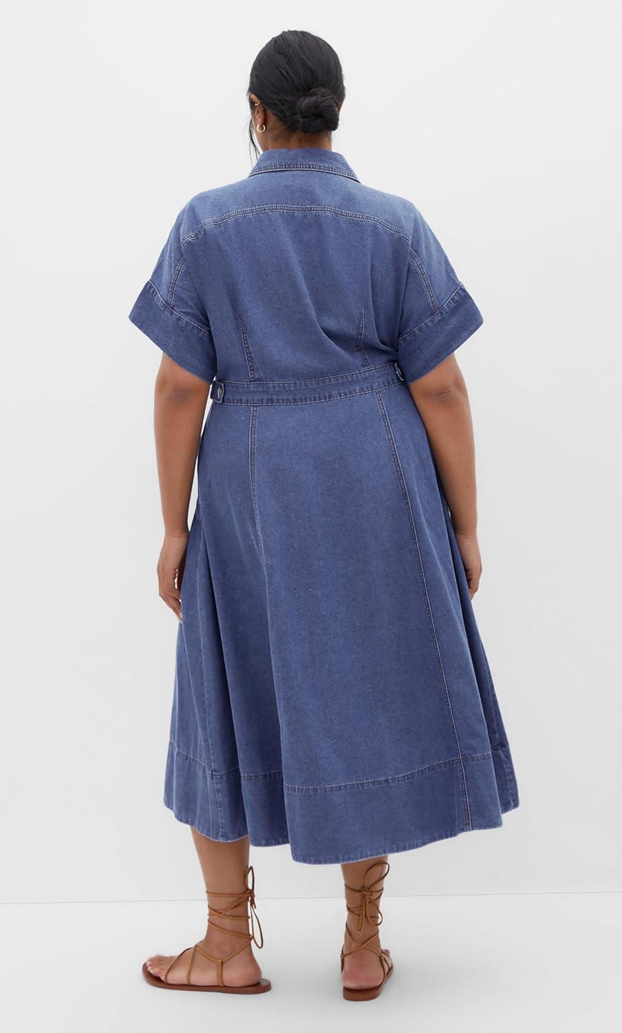 image:imageCity Chic Womens Plus Size DressCassidy Mid WashMid Wash