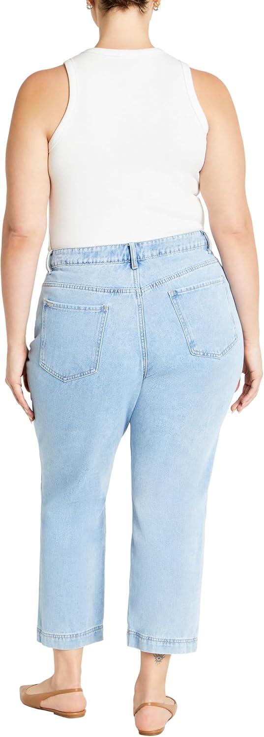 image:imageCity Chic Womens Plus Size Harley Kenia Straight JeanDenim Light