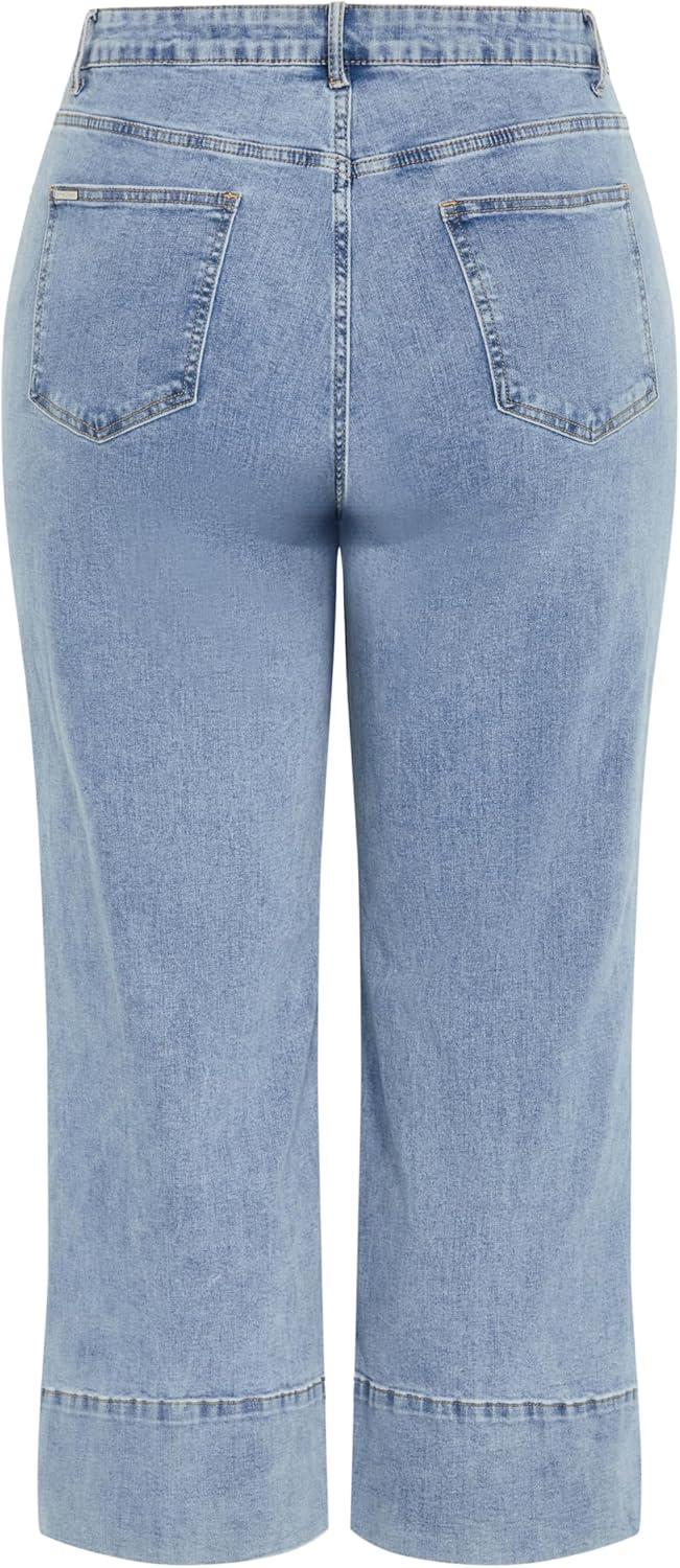 image:imageCity Chic Womens Plus Size Jean Harley Millie CropMid Denim