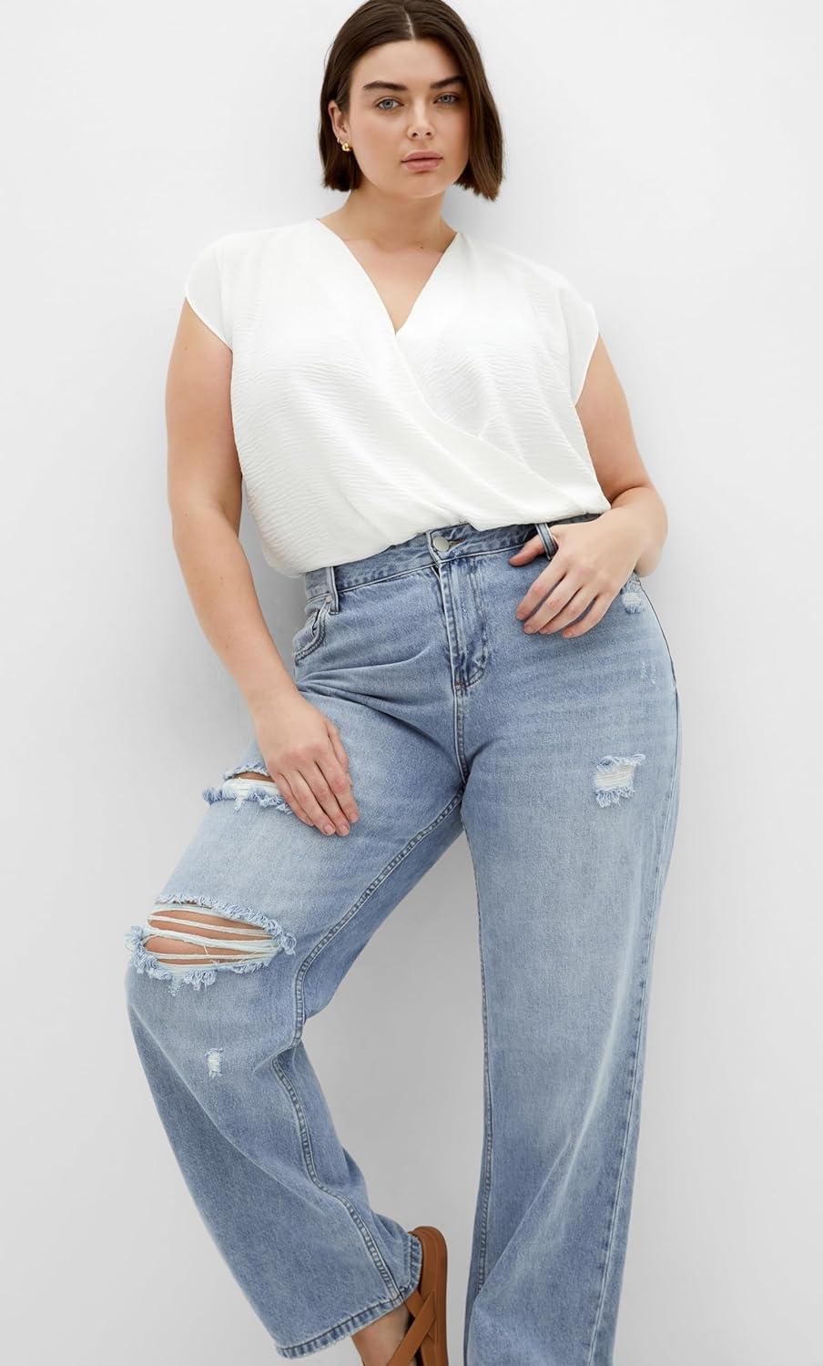 image:imageCity Chic Womens Plus Size Jean Harley RochelleLight Denim