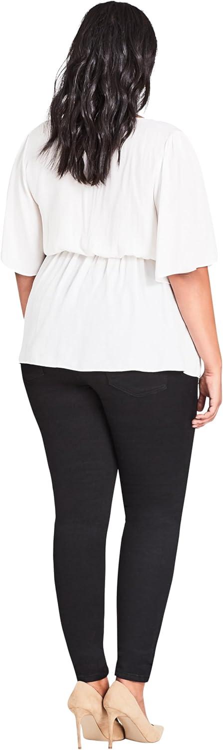 image:imageCity Chic Womens Plus Size Jeans Asha Regular High Rise SkinnyBlack