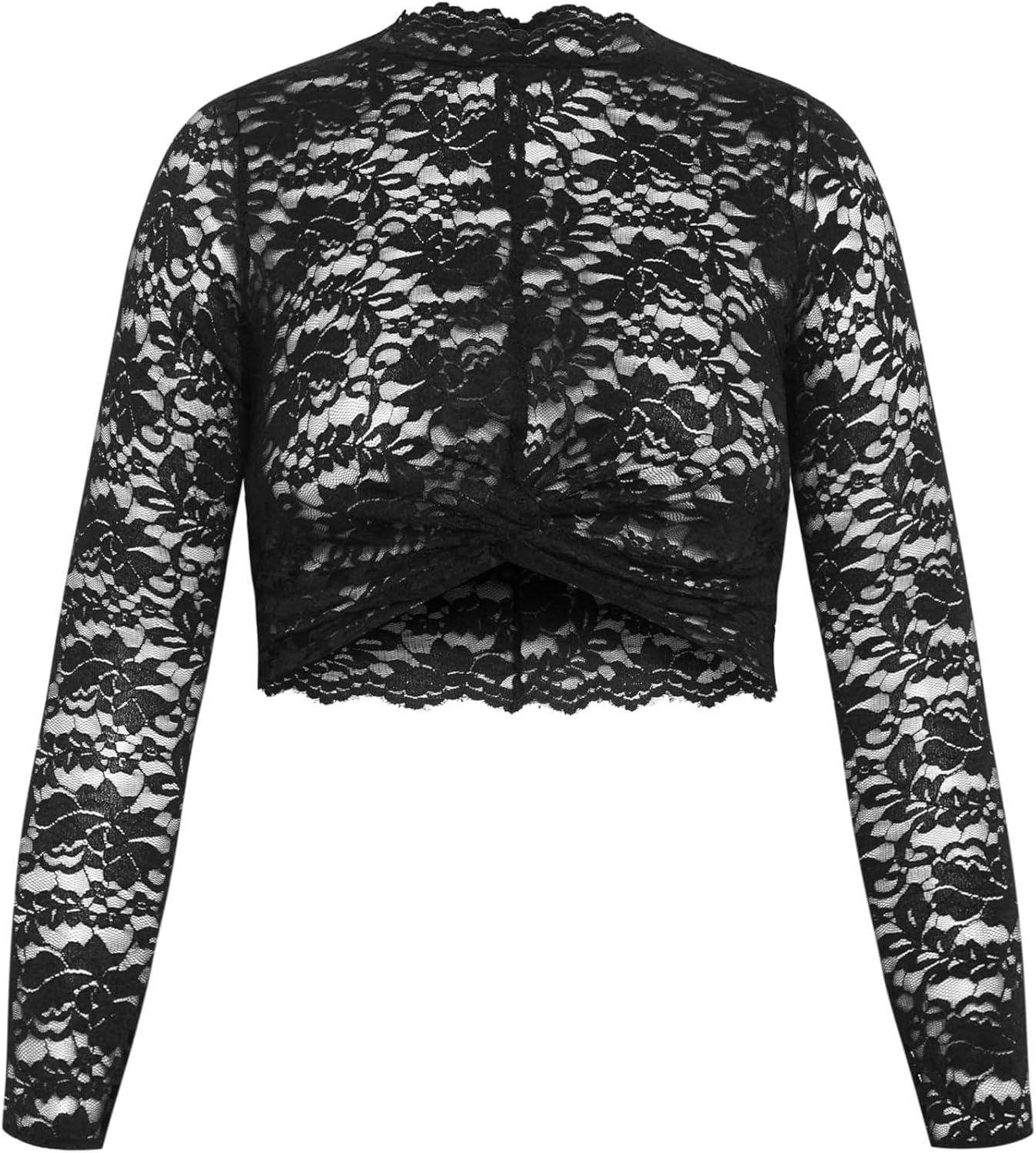 image:imageCity Chic Womens Plus Size Lace Frankie TopBlack