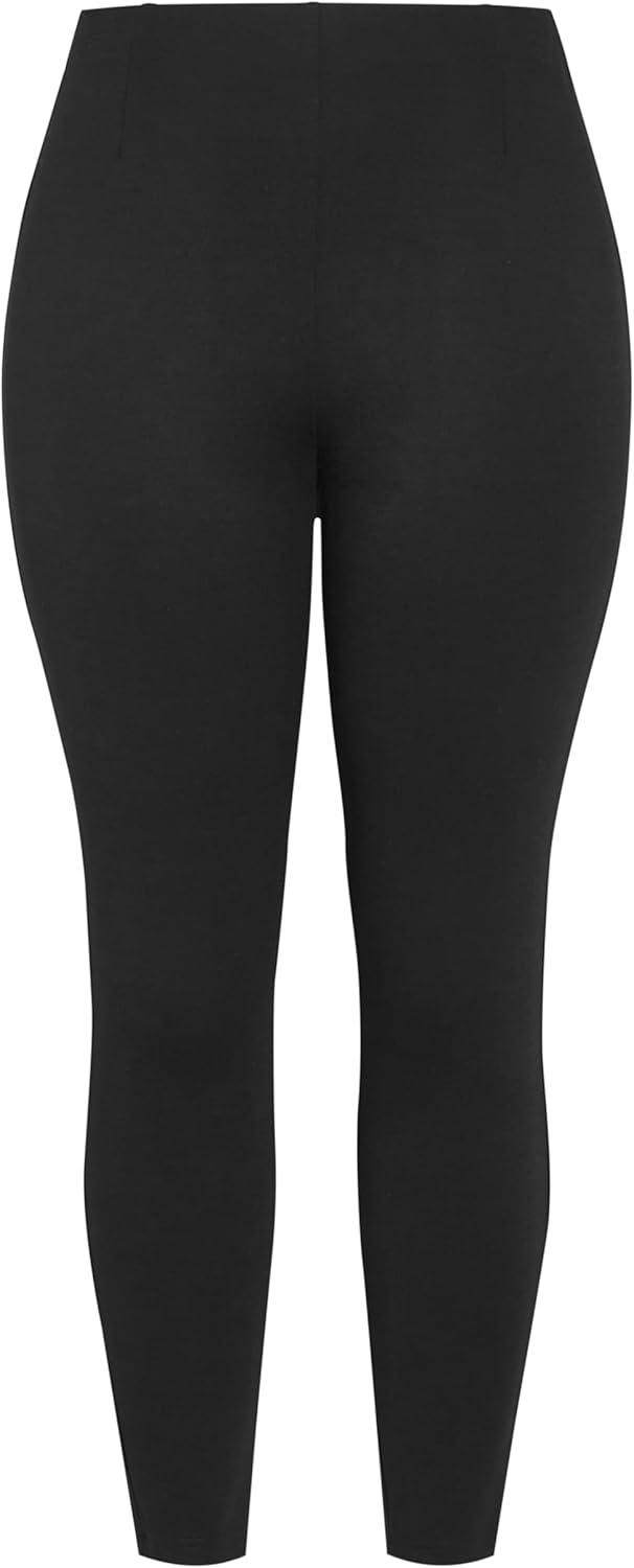 image:imageCity Chic Womens Plus Size Leggings Cora PonteBlack